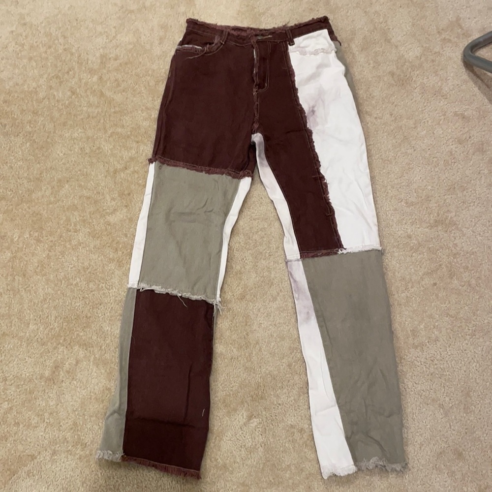 Patched jeans